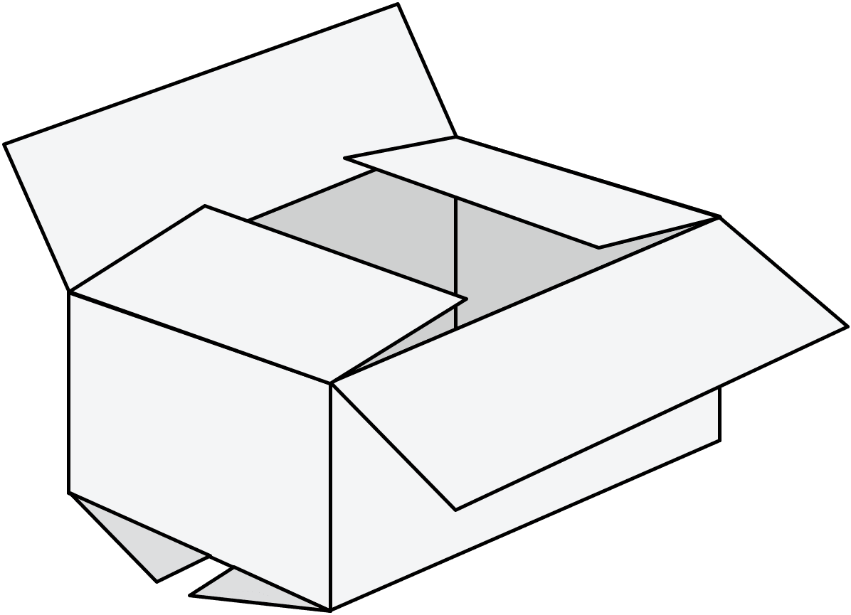 한양인팩 RSC 골판지박스 박스 구조 일러스트