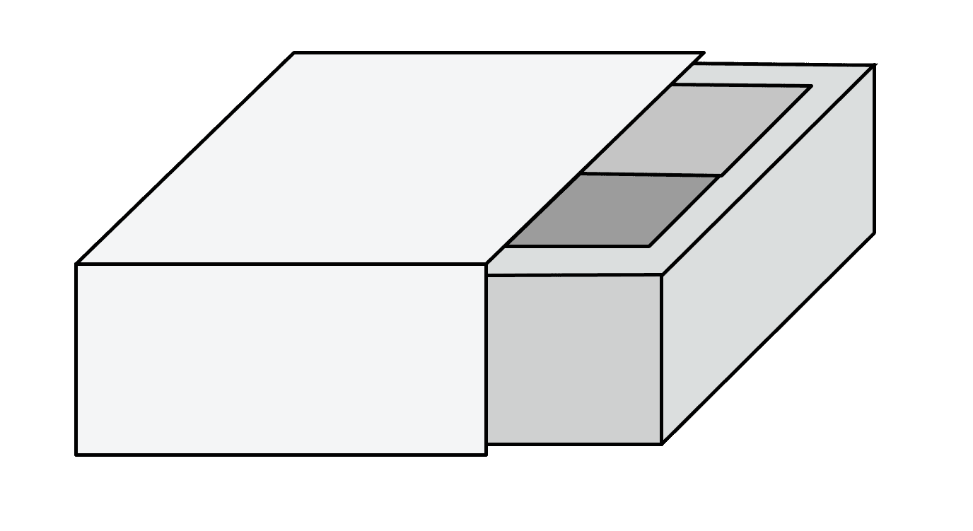 한양인팩 서랍형 (창문) 박스 구조 일러스트