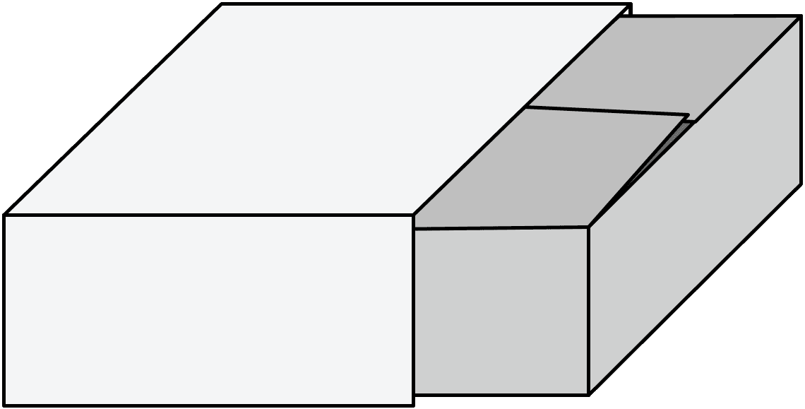 한양인팩 서랍형 박스 구조 일러스트