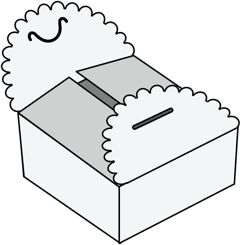 한양인팩 케이크박스 (일체형) 박스 구조 일러스트