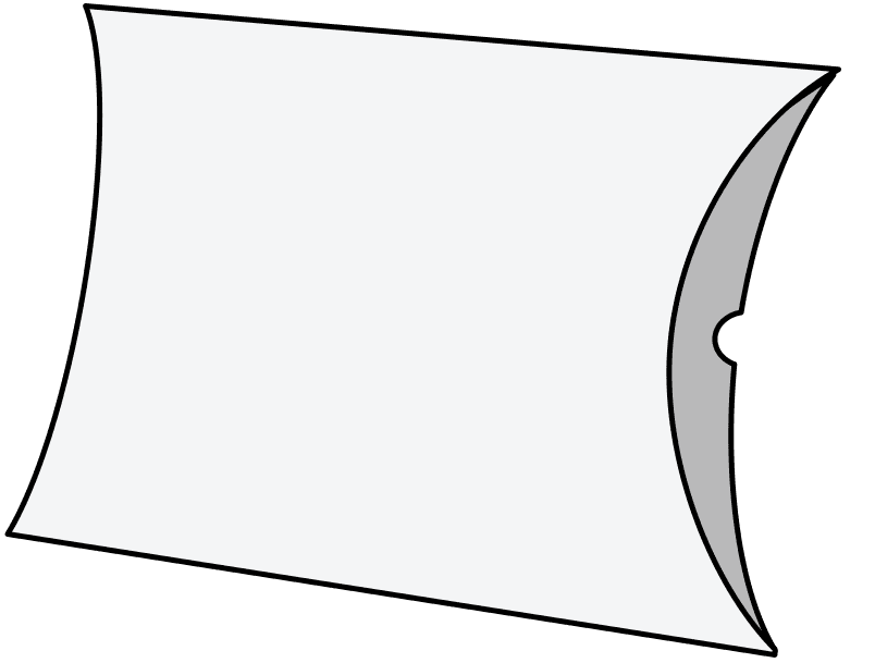 한양인팩 베개형 박스 박스 구조 일러스트