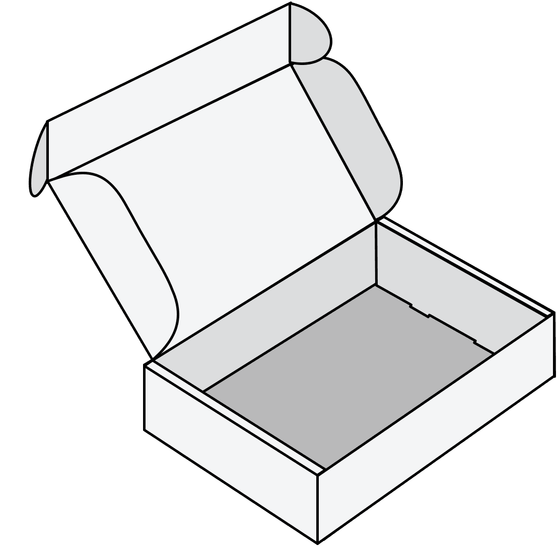 한양인팩 자동조립형 단상자 박스 구조 일러스트
