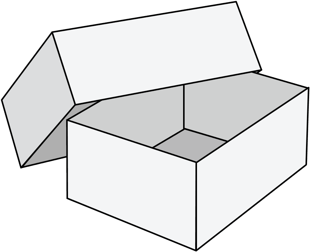 한양인팩 상하분리형 박스 구조 일러스트
